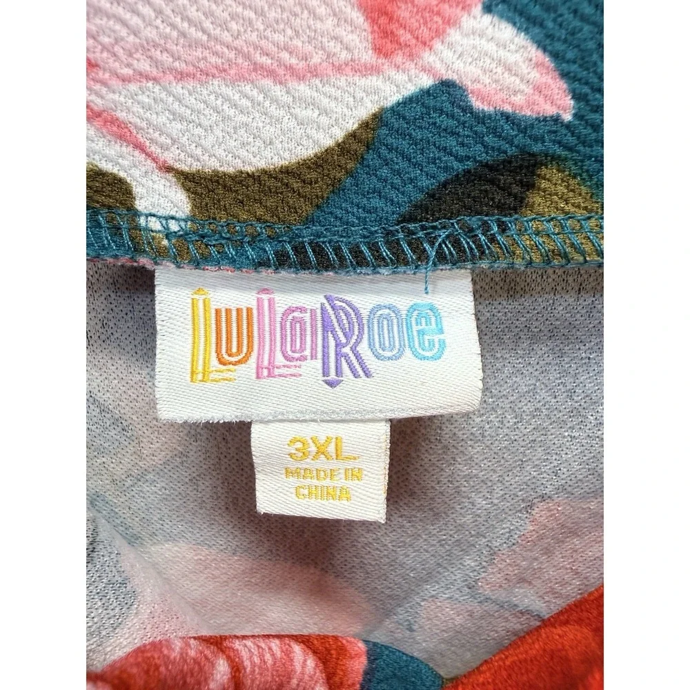 LuLaRoe‎ Women's Plus Sz 3XL Cassie Floral Business Stretch Casual Pencil Skirt - Picture 6 of 8